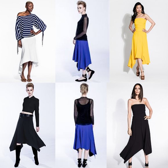 NWOT Maria Pinto M2057 Gabi Skirt, Blue, Sz S - Picture 3 of 4